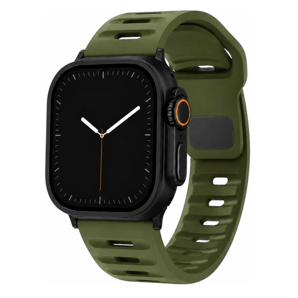 Active FKM Rubber Apple Watch Band | Army Green | BARTON – Barton