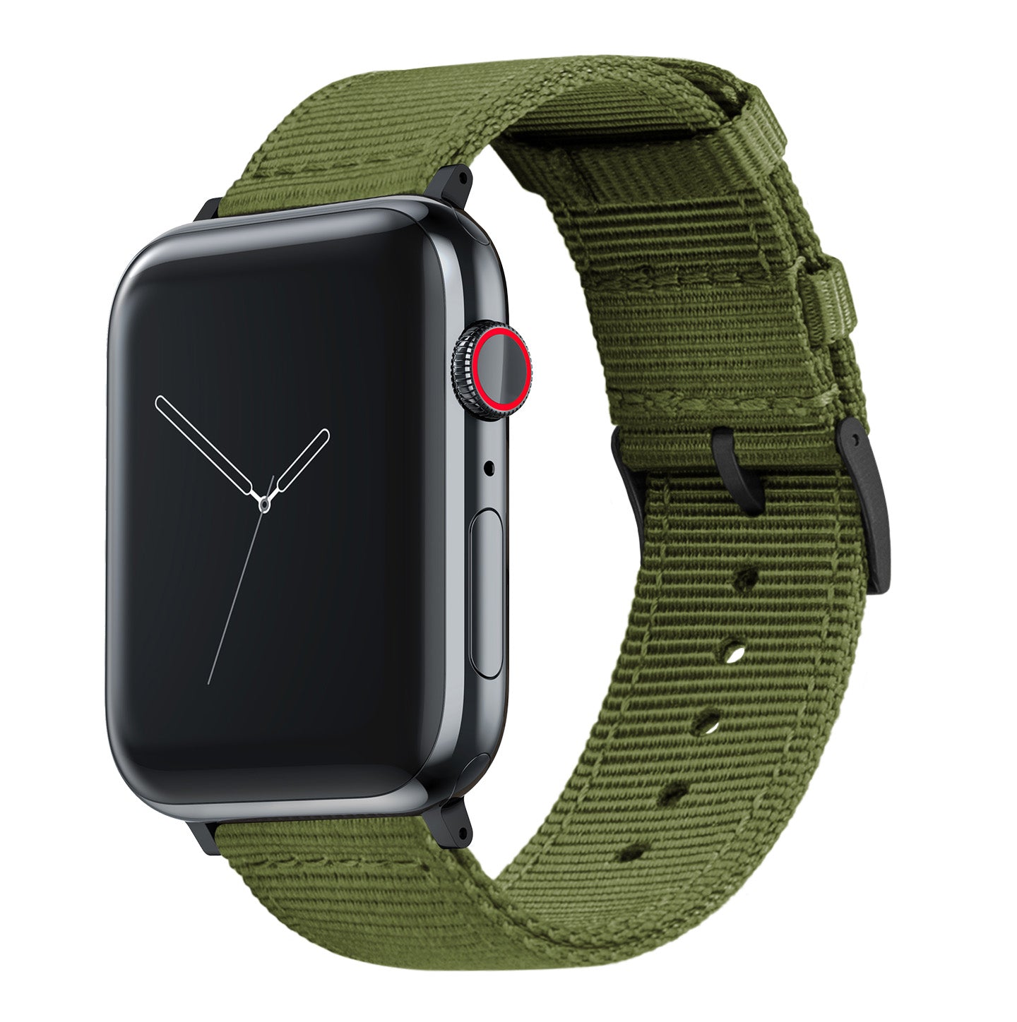Apple Watch Two Piece NATO® style Army Green Watch Band – Barton